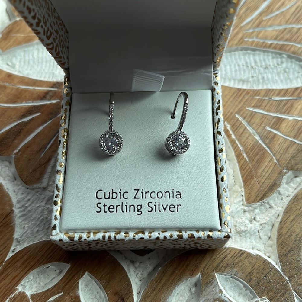 Nanette Lepore Sterling Silver and CZ Diamond Earrings